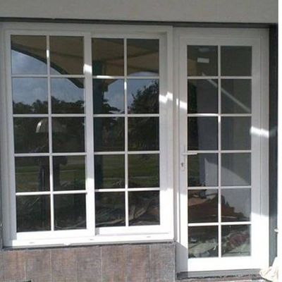 Modernes Design Aluminium Doppelverglasung Fenster und Tür Dekoration mit georgischen Bars
