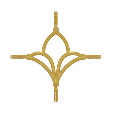16*7 Gold Aluminium Georgian Bar Gemalte Dekorationsanschluss für Doppelverglasung