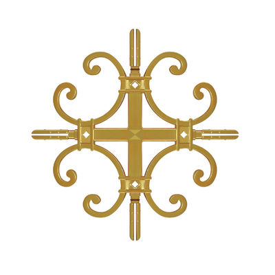 Kunststoff-Gold-Staub-Kreuz-Einsätze für georgische Barblume Normalgröße Doppelverglasung