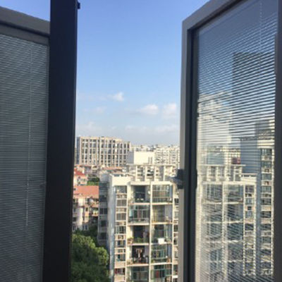 Moderner Stil Doppelverglasung Minetallfenster mit integrierten Jalousien zwischen Glasplatten